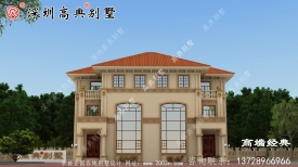 這樣的簡歐雙拼別墅建造那是非常的劃算