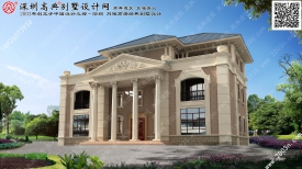 帶4羅馬柱歐式豪華別墅圖/作品編號T61303號首層243平方米