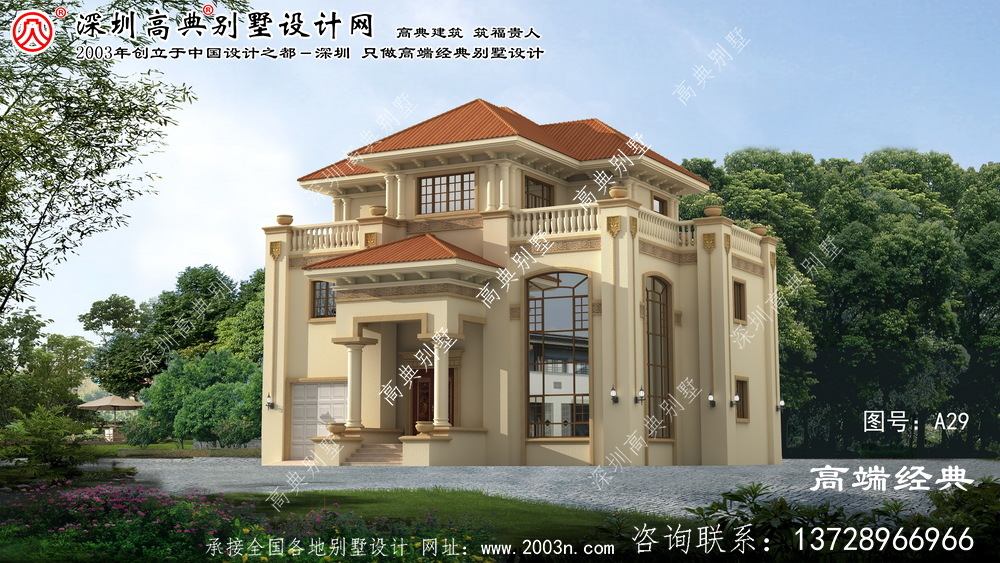 高淳縣歐式風格三層自建復式別墅設計圖紙 高淳縣歐式風格三層自建復式別墅設計圖紙