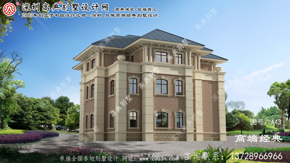 楊浦區(qū)新款歐式三層別墅設(shè)計圖含工程圖紙