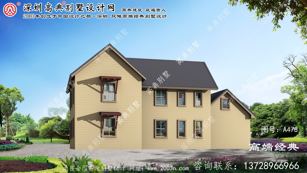 蕪湖縣兩層小別墅設(shè)計(jì)圖紙
