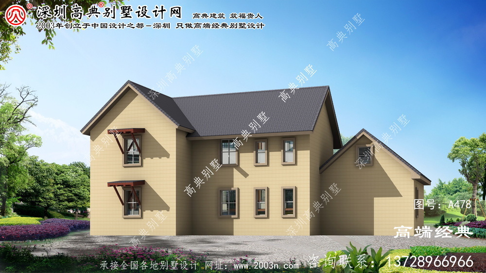 蕪湖縣兩層小別墅設(shè)計(jì)圖紙