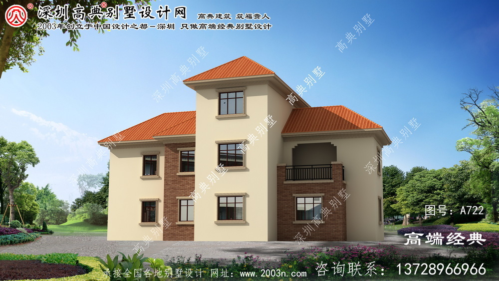安吉縣農(nóng)村自三層別墅設計圖