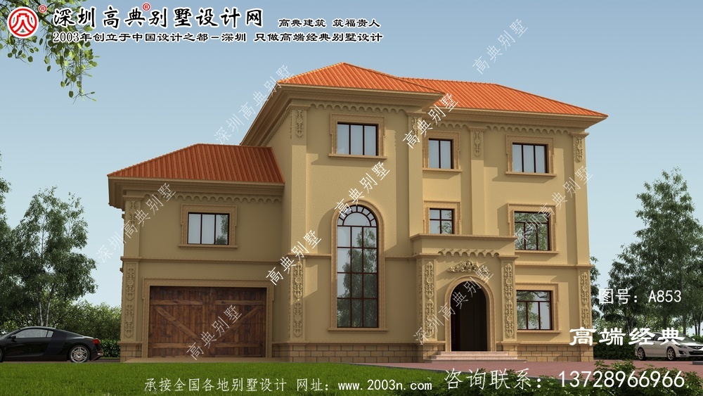 平和縣自建鄉村復式別墅設計效果圖