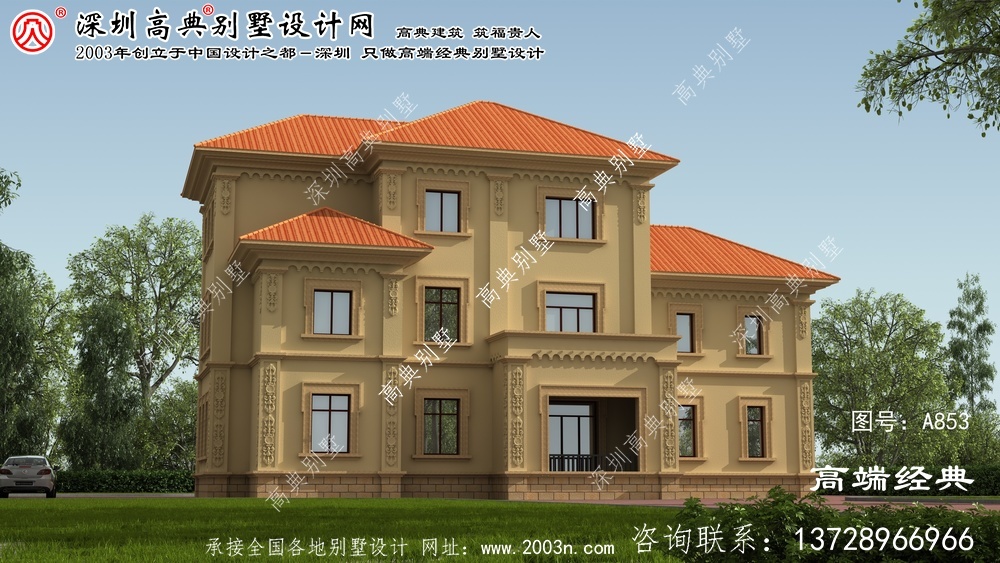 平和縣自建鄉村復式別墅設計效果圖