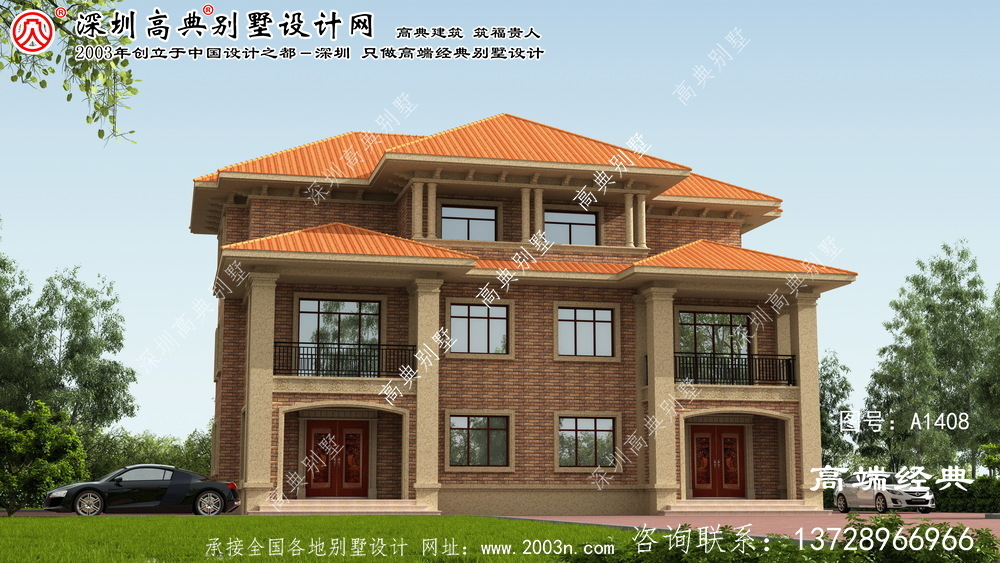 安國市兄弟雙拼別墅設計圖 安國市兄弟雙拼別墅設計圖