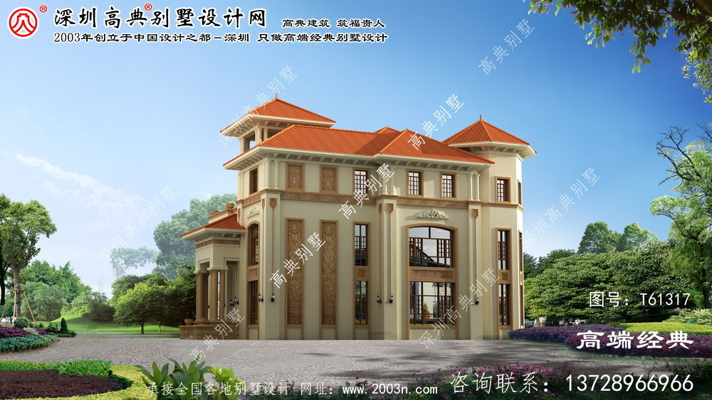 新賓滿族自治縣150平三層別墅設計圖