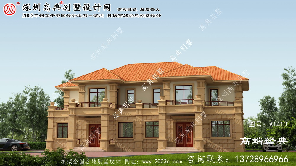 海豐縣歐式兩層別墅戶型圖