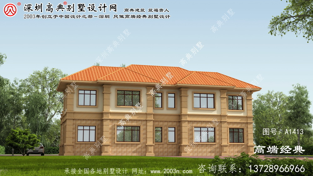 海豐縣歐式兩層別墅戶型圖