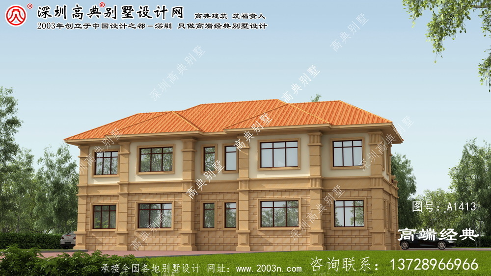 海豐縣歐式兩層別墅戶型圖