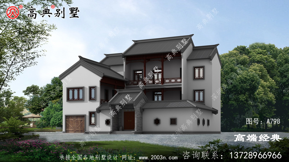 二層鄉村別墅設計圖