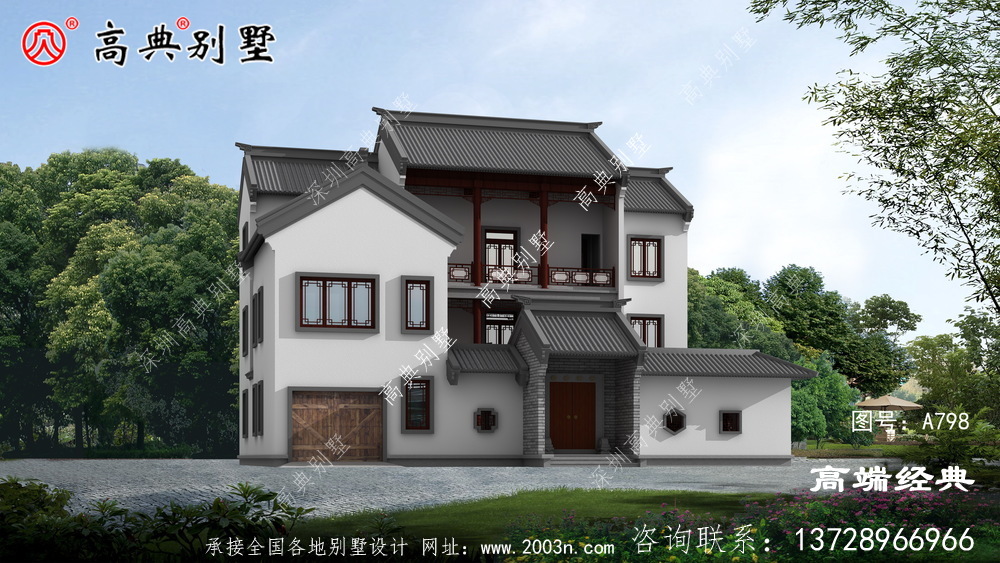 二層鄉村別墅設計圖