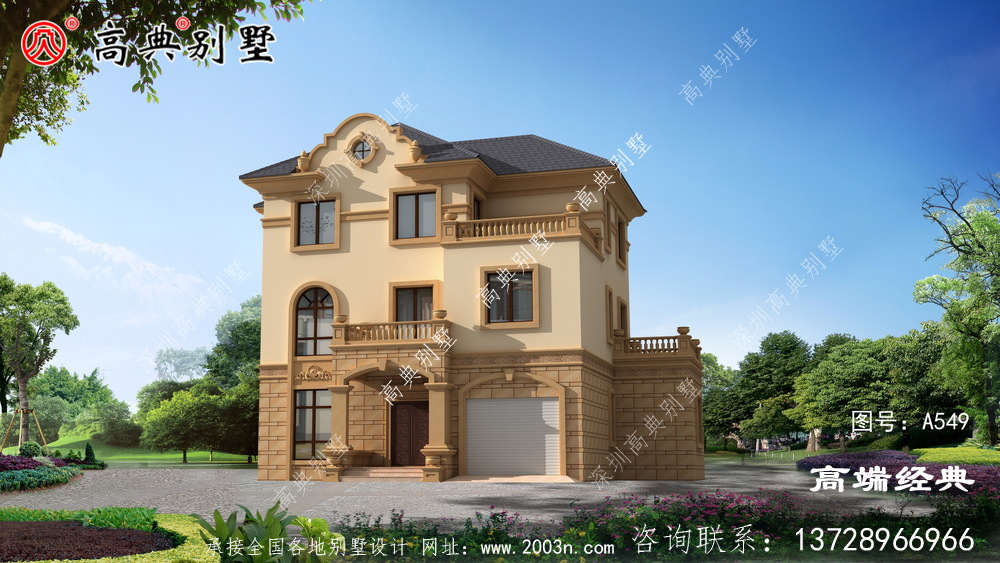 這樣的簡歐三層別墅怎能不受建房者的喜愛呢?