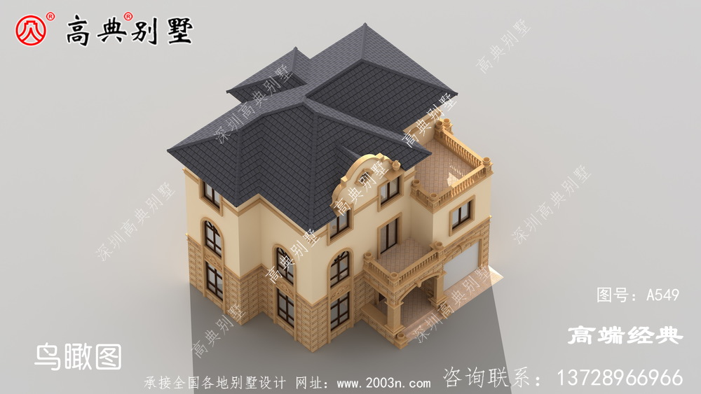 這樣的簡歐三層別墅怎能不受建房者的喜愛呢?