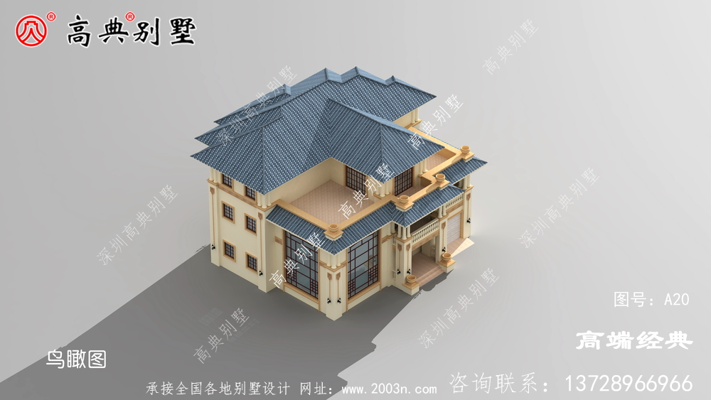 復式三層農村別墅效果圖，你選好風格了嗎？