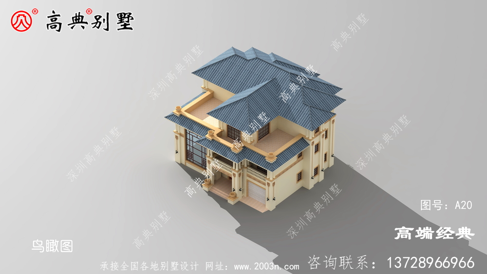 復式三層農村別墅效果圖，你選好風格了嗎？