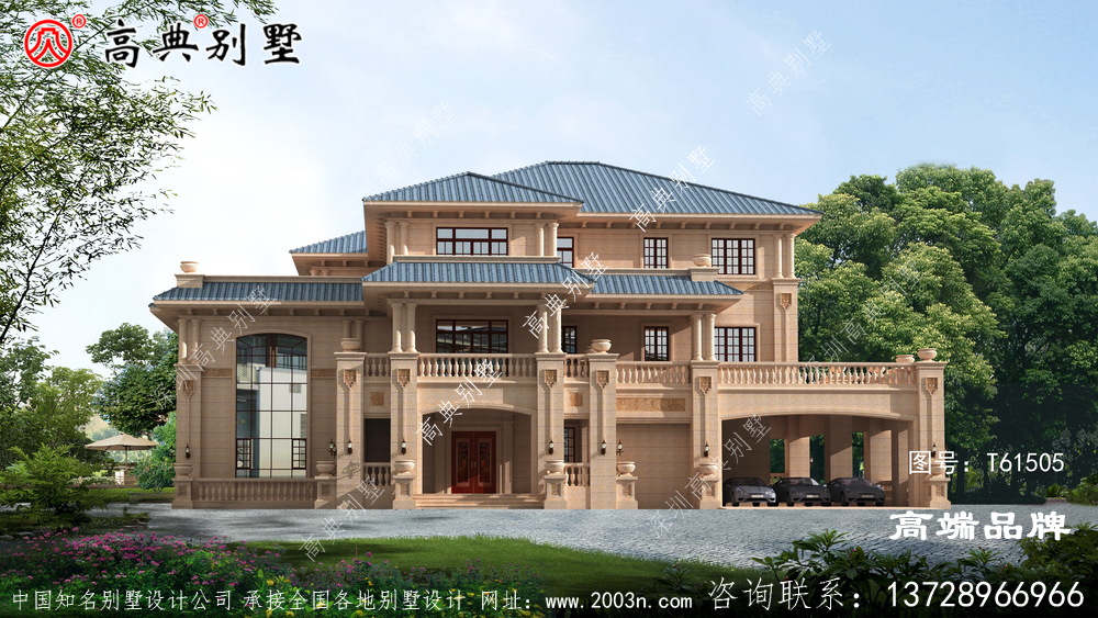 農村房屋別墅，豪華歐式石材	