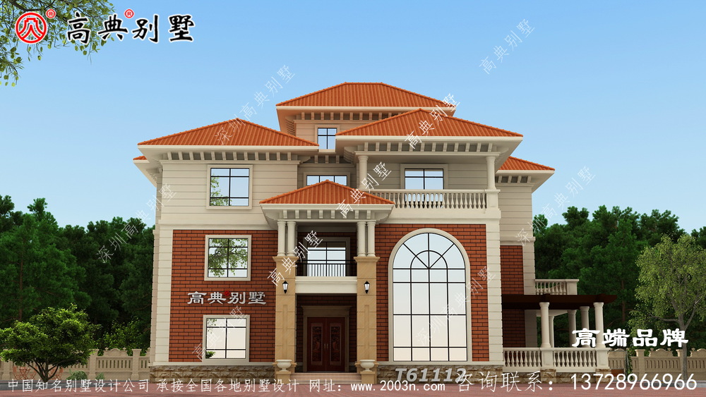  別墅小戶型設計圖暖色系喜慶