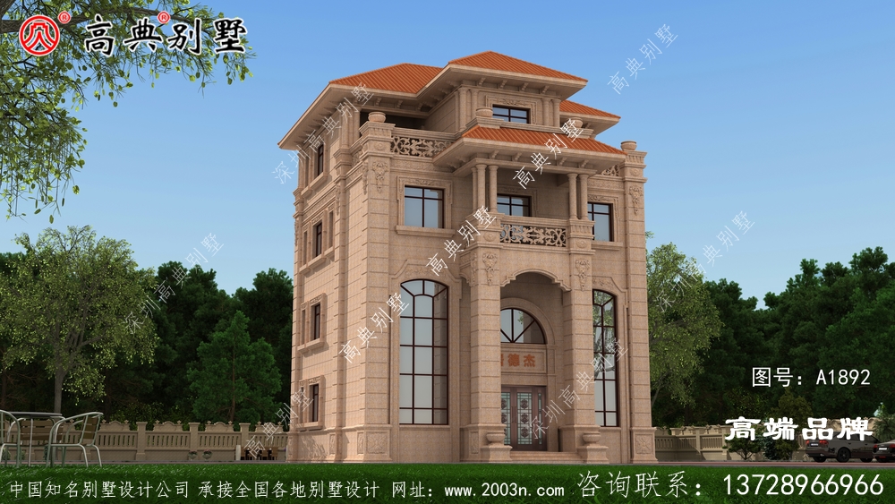 農村自建房四層設計圖布局合理，能滿足大多數家庭的使用