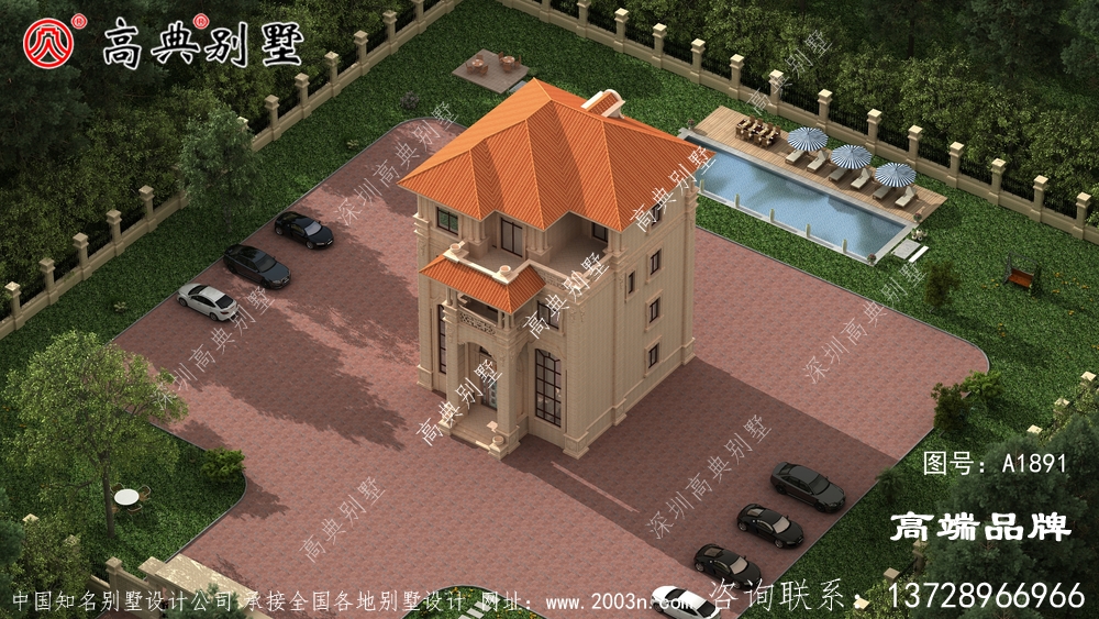 農村四層自建房設計圖適合 于新農村自建。