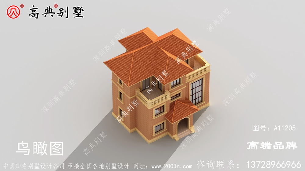 115平別墅設計戶型布局一點也不擁擠，適宜居住	