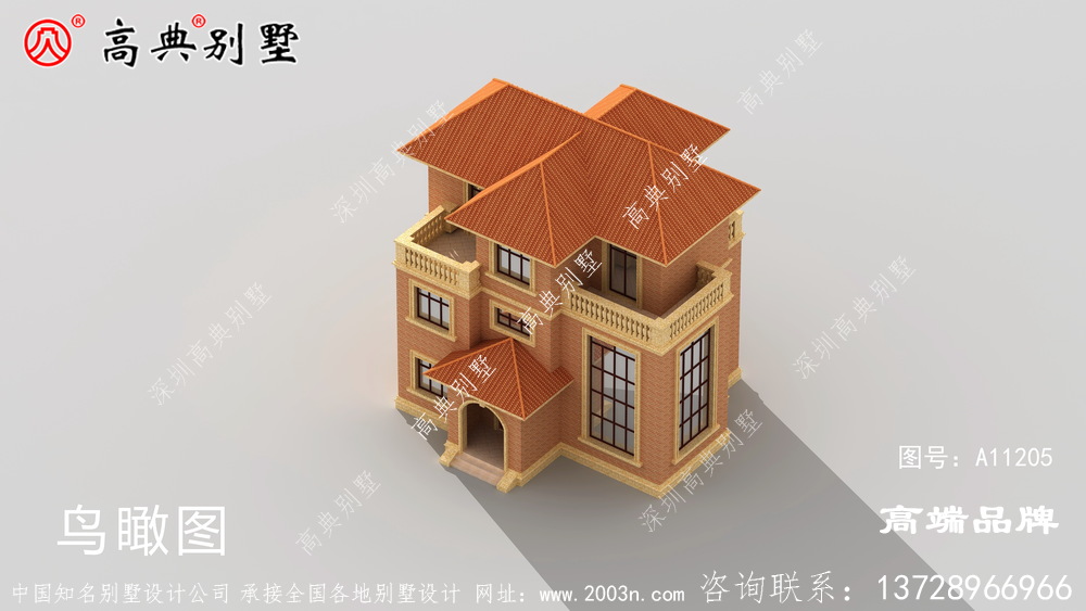 115平別墅設計戶型布局一點也不擁擠，適宜居住	