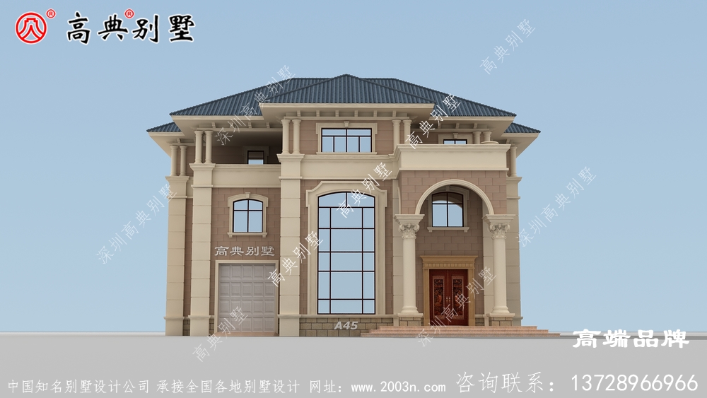農村建房在線設計配大窗來加強室內通光性。