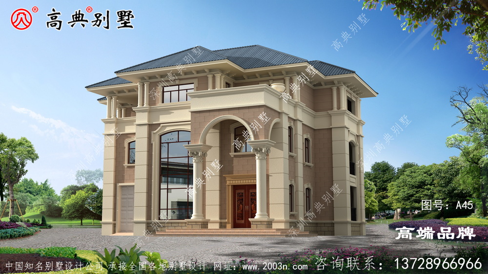 農村建房在線設計配大窗來加強室內通光性。