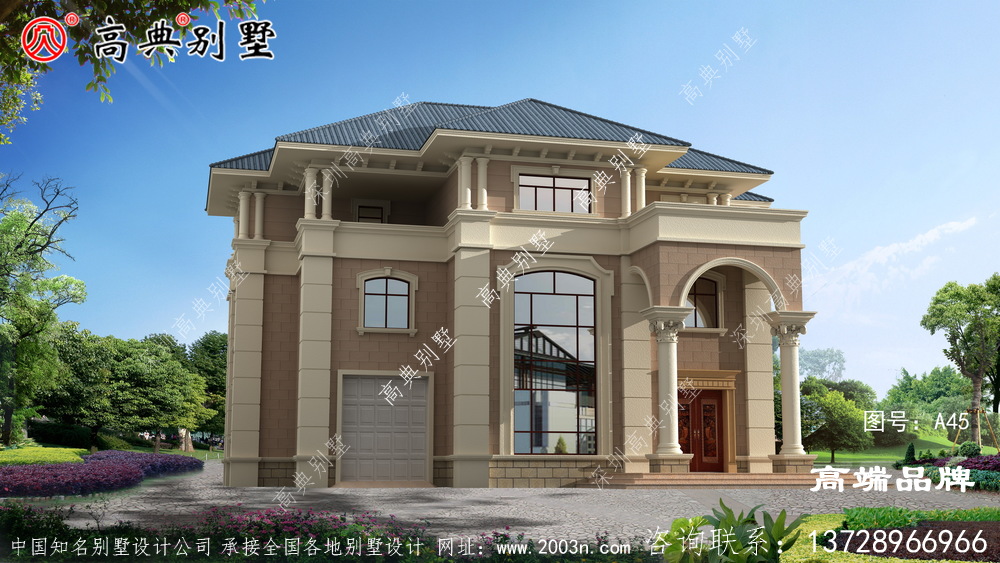 農村建房在線設計配大窗來加強室內通光性。