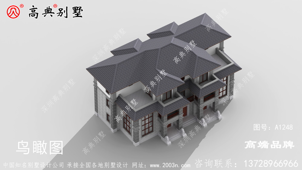 復古別墅外觀效果圖傳統建筑的精髓