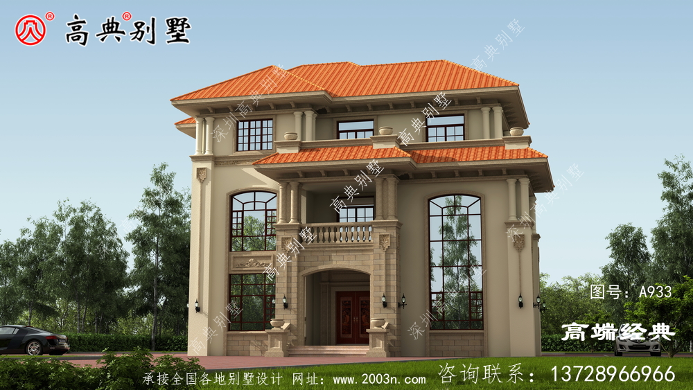 鄒城市農(nóng)村自建三層別墅建筑設(shè)計圖紙及效果圖 鄒城市農(nóng)村自建三層別墅建筑設(shè)計圖紙及效果圖