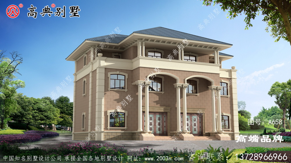 三層自建房設計讓人看上去便覺得美感十足