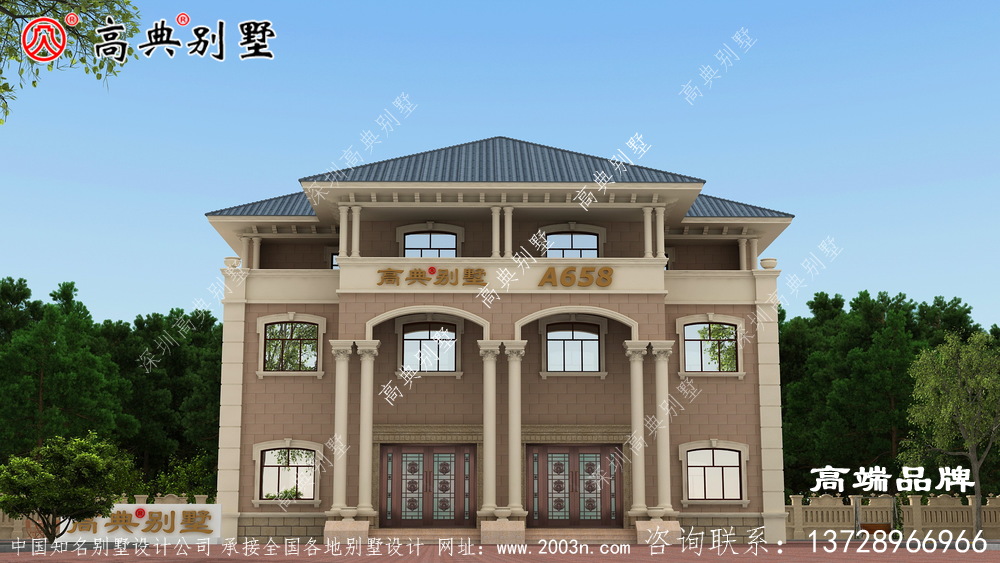 三層自建房設計讓人看上去便覺得美感十足 三層自建房設計讓人看上去便覺得美感十足