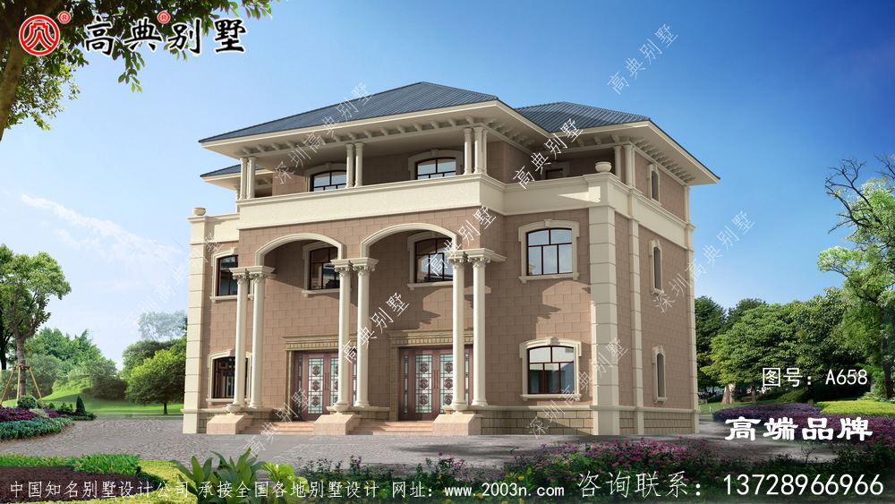 三層自建房設計讓人看上去便覺得美感十足