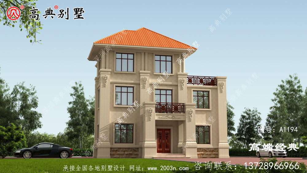 豪華歐式三層自建別墅圖,帶車庫佛山市 豪華歐式三層自建別墅圖,帶車庫佛山市