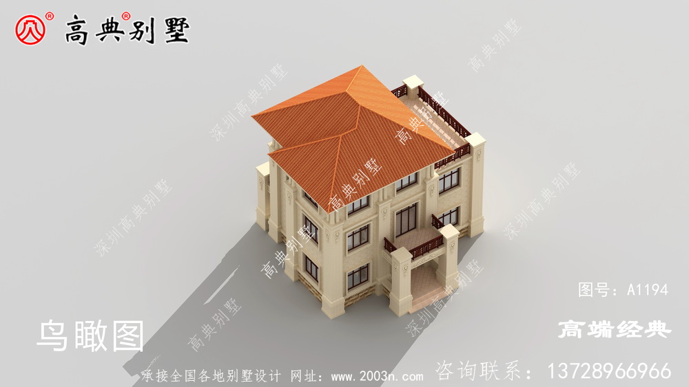 豪華歐式三層自建別墅圖，帶車庫佛山市