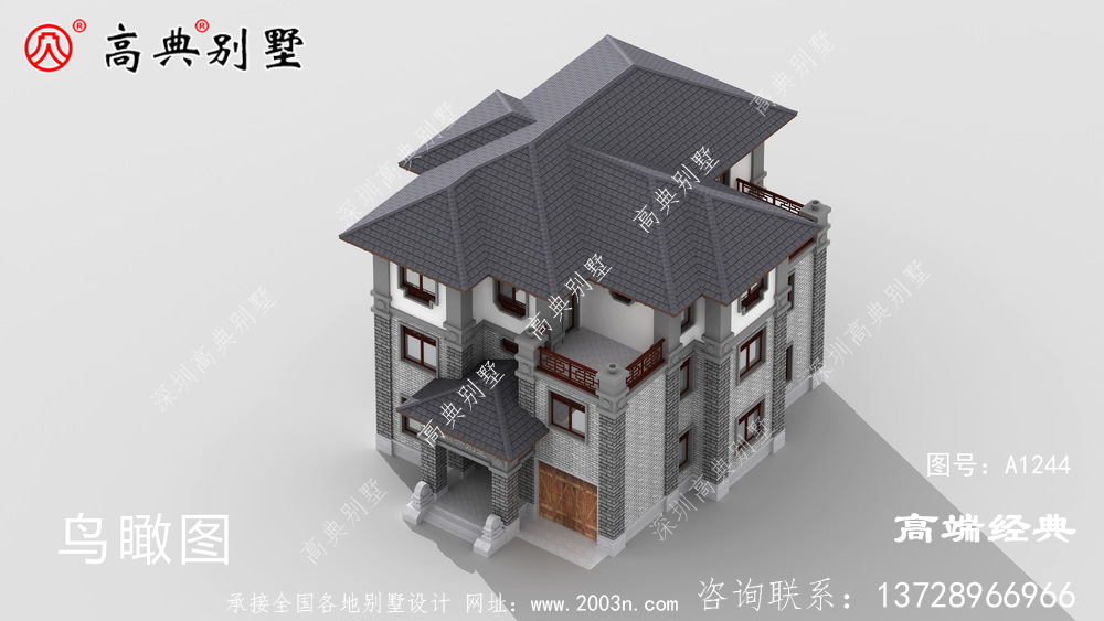 布局驚艷的中式別墅戶型圖方便生活