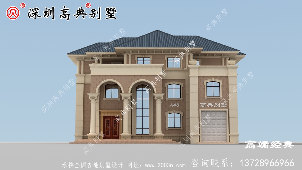 高端大氣三層別墅客廳挑空設計,豪華農村自建房圖 高端大氣三層別墅客廳挑空設計,豪華農村自建房圖
