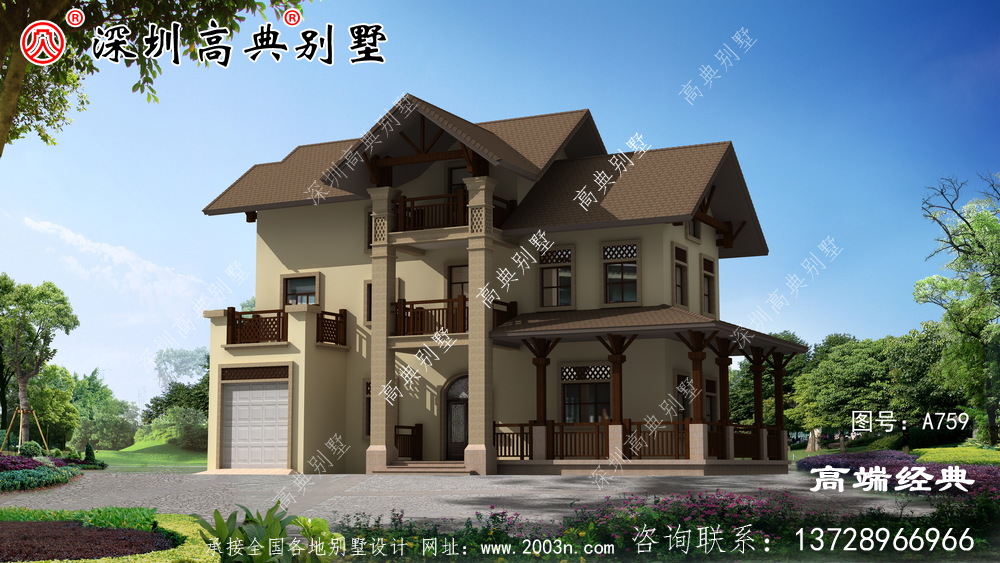 最實用的三層農(nóng)村別墅設計，室內(nèi)非常實用，造價也不高