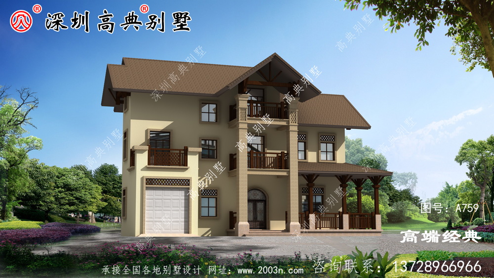 最實用的三層農(nóng)村別墅設計，室內(nèi)非常實用，造價也不高