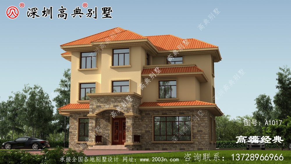 自建房設計圖，獨立設計的廚房非常受歡迎