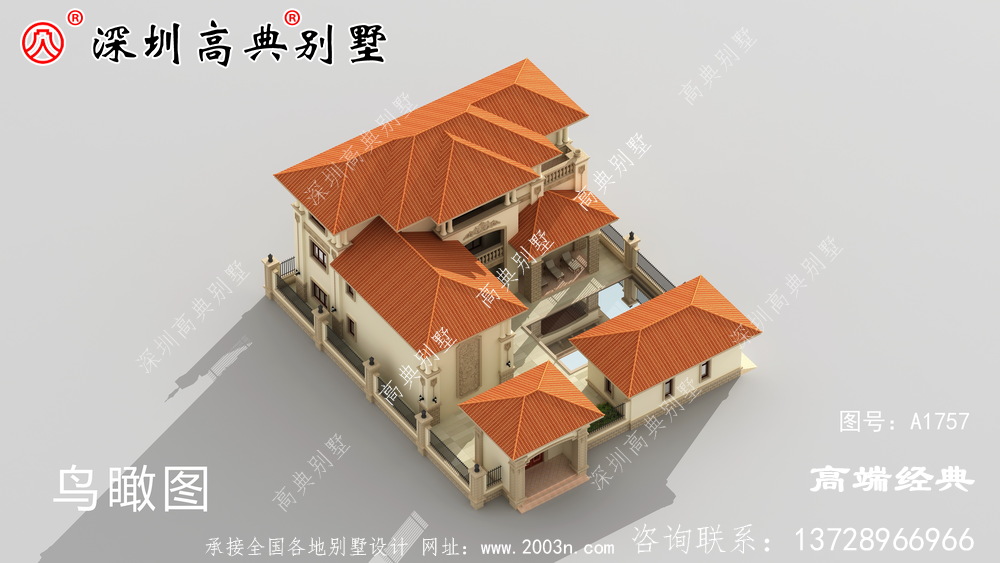 時尚小樓設計圖，露臺精美大方，越看越喜歡。