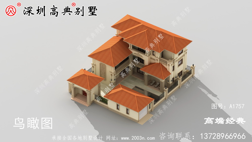 時尚小樓設計圖，露臺精美大方，越看越喜歡。