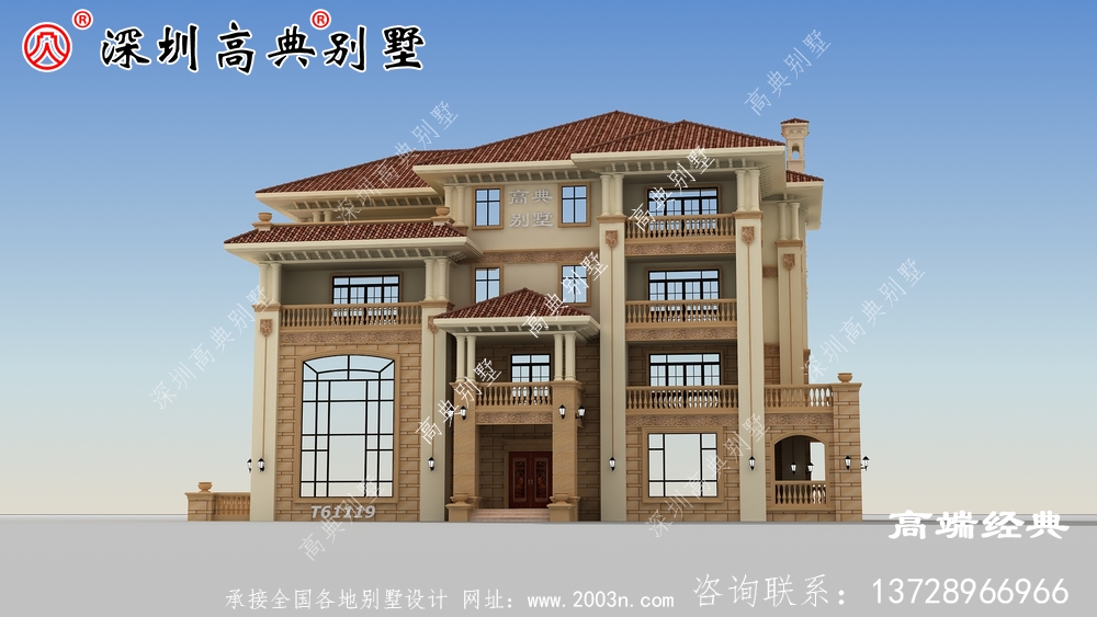 四層別墅設計圖，簡約實用，自己住著也方便舒適。