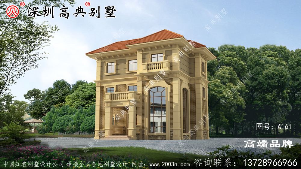 農村三層別墅帶陽臺露臺設計,給你不一樣的居住體驗