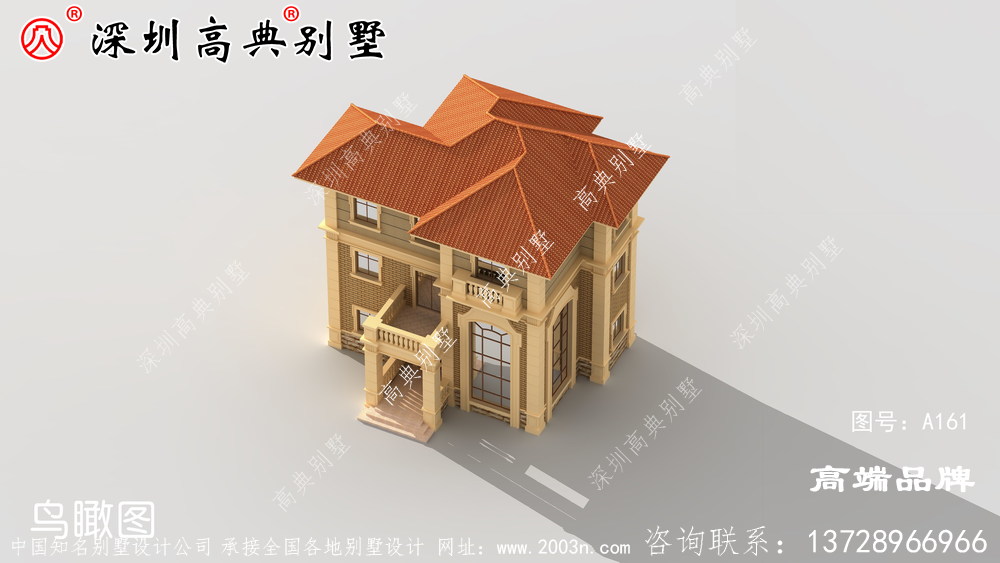 農村三層別墅帶陽臺露臺設計,給你不一樣的居住體驗