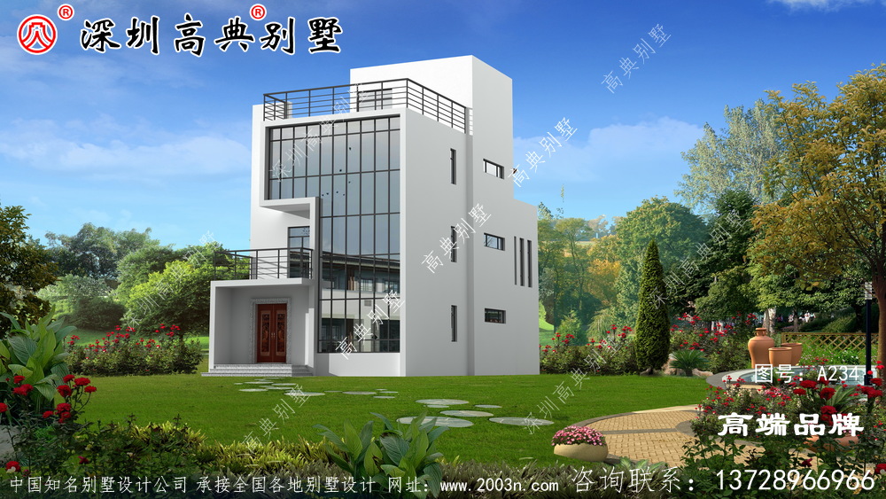 鄉村最漂亮獨棟別墅設計圖推薦，看完快收藏，開春就建房