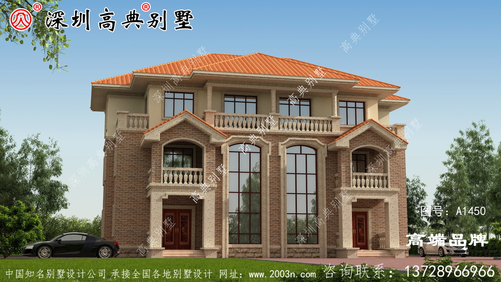 簡約三層自建民房方案圖，鄰居見了紛紛效仿
