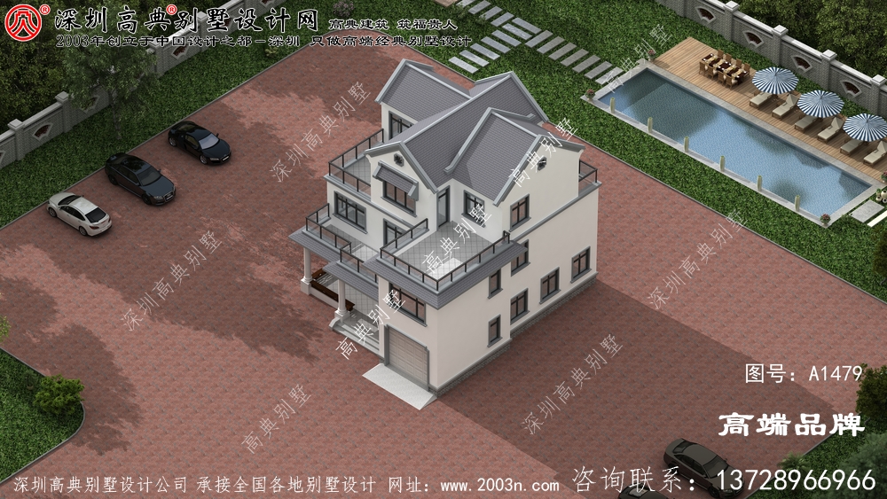 高端三層住宅戶型圖，看到的人都羨慕