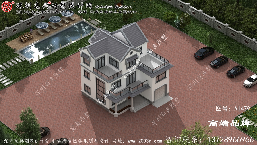 高端三層住宅戶型圖，看到的人都羨慕